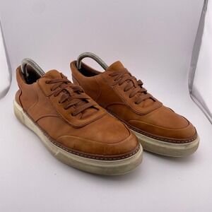 Allen Edmonds Mens Brown Leather Lace Up Low Top Burke Sneakers Size 10 D $295